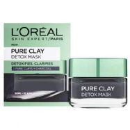 L'Oreal Paris Pure Clay Charcoal Detox Mask- 50ml